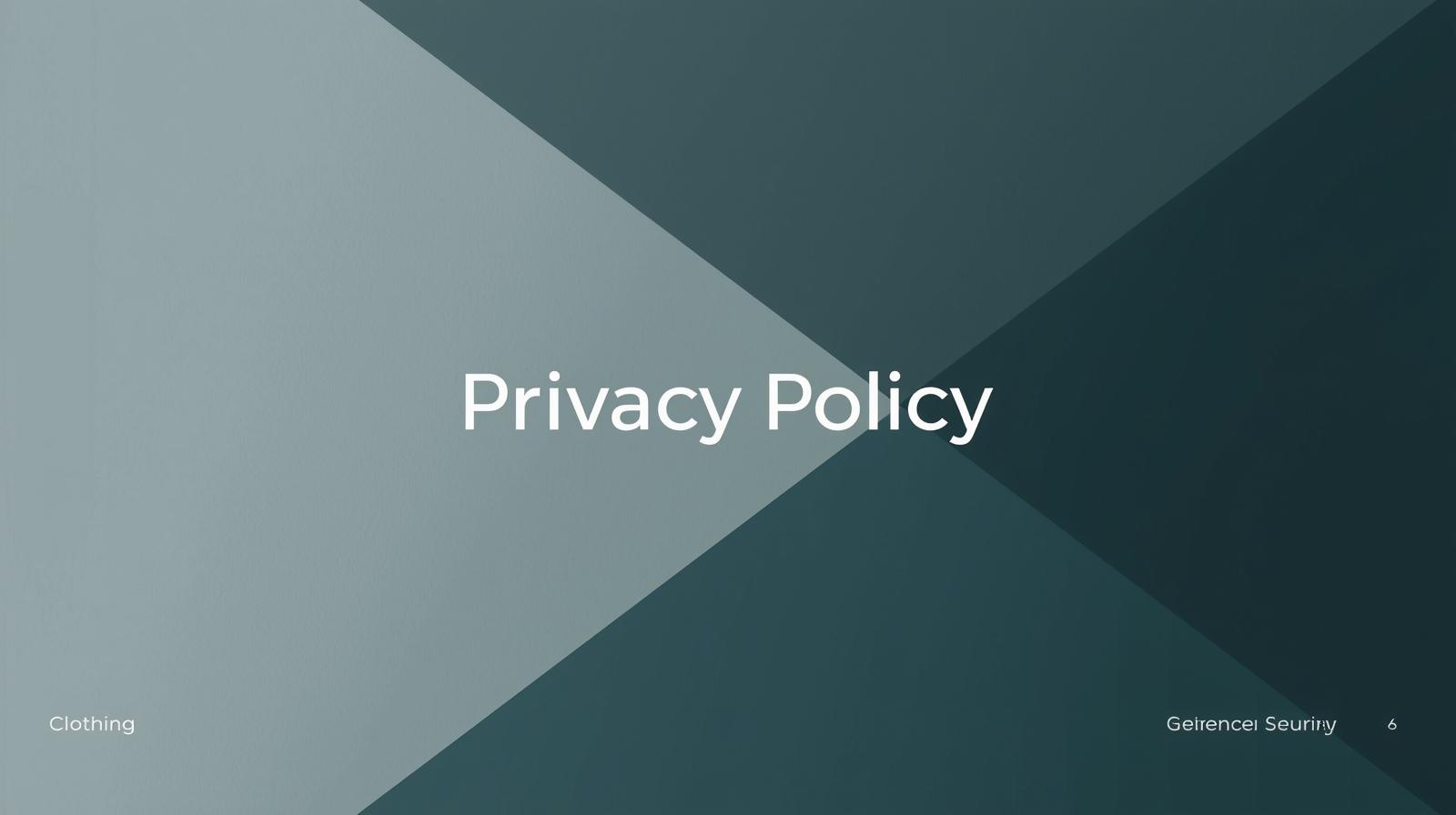 privacy policy